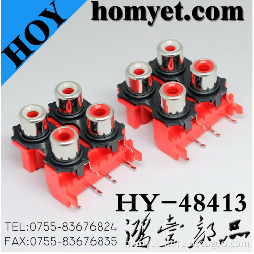 Four Holes Radio Corporation of American with Silvering in Red (HY-48413)